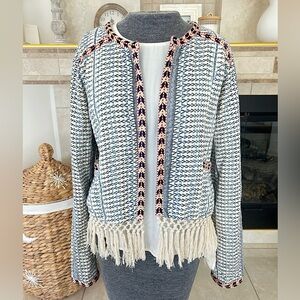Revolve Tularosa Santa Fe Women’s Jacket Macrame Fringe sz M